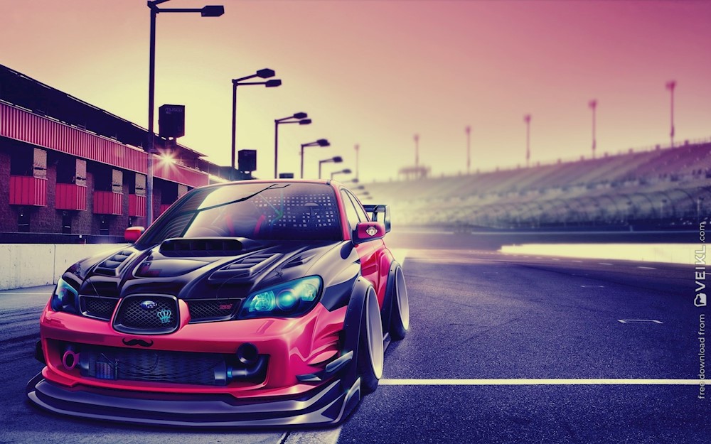 Subaru Impreza Wrx Wallpaper - Subaru Impreza Tuning Drift - HD Wallpaper 