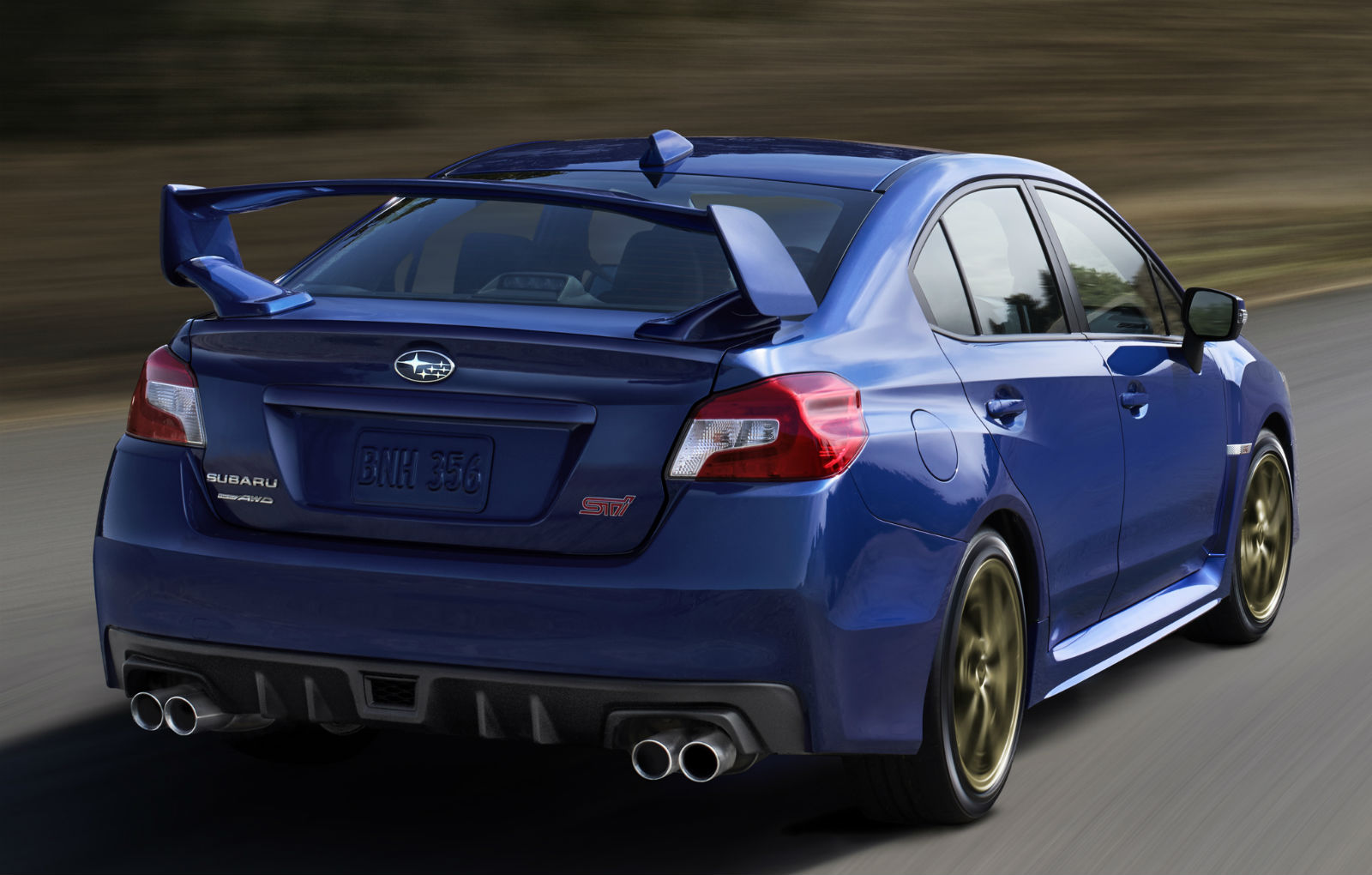 Subaru Impreza Wrx Sti 2016 Back - HD Wallpaper 