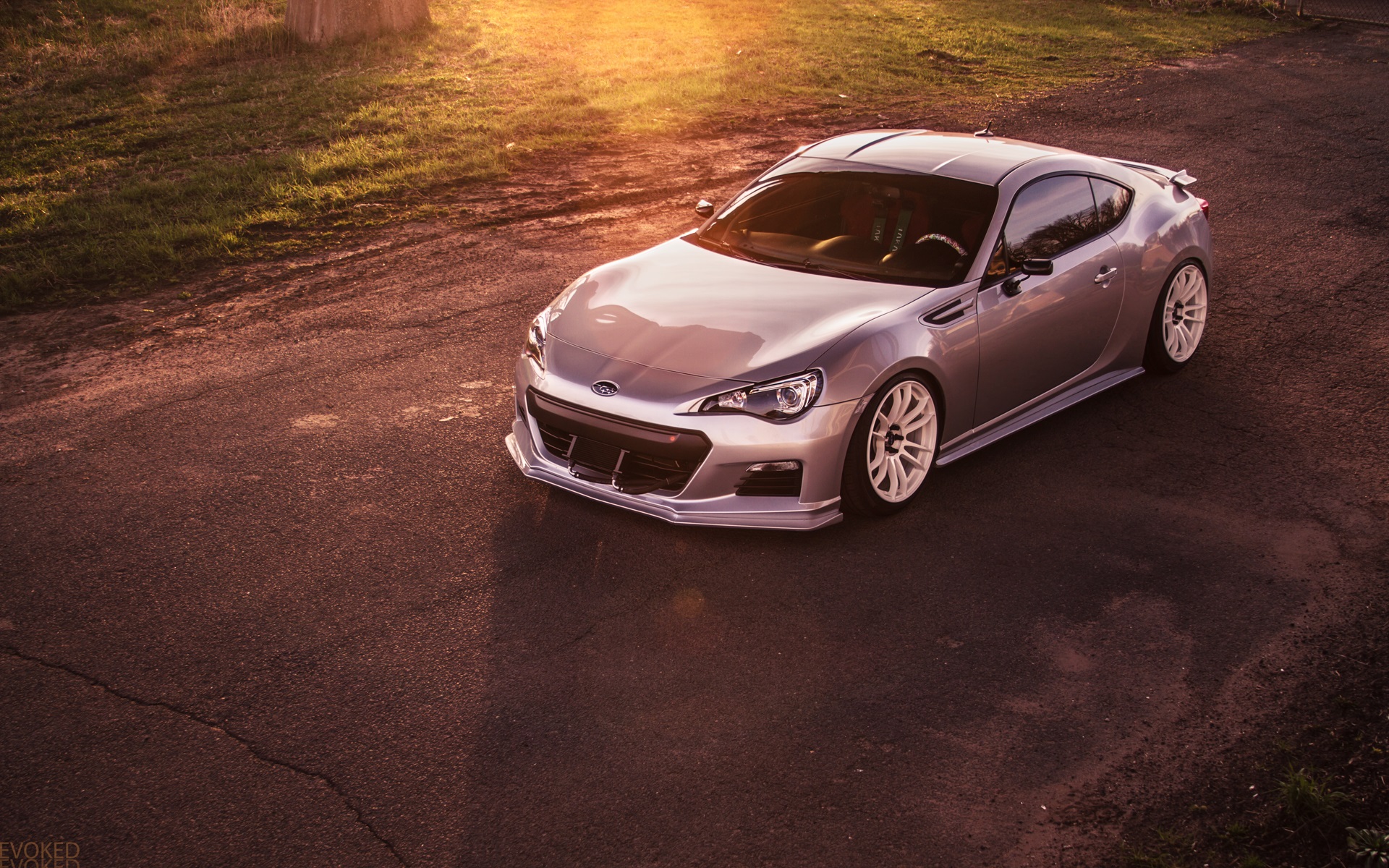 Wallpaper Subaru Brz Silver Car - Silver Subaru Brz - HD Wallpaper 