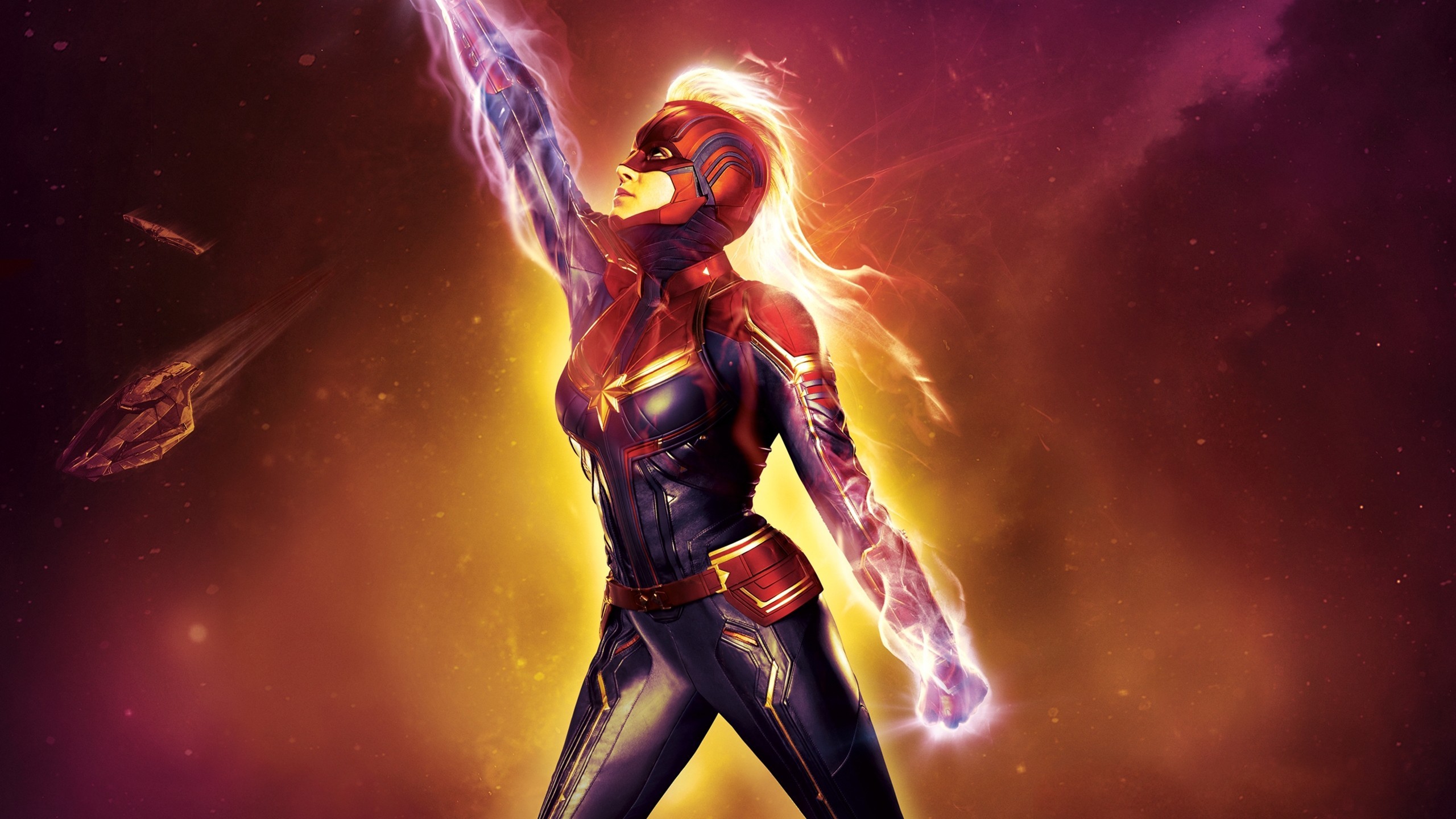 Captain Marvel, Digital Art, Superhero - Captain Marvel Wallpaper Pc - HD Wallpaper 