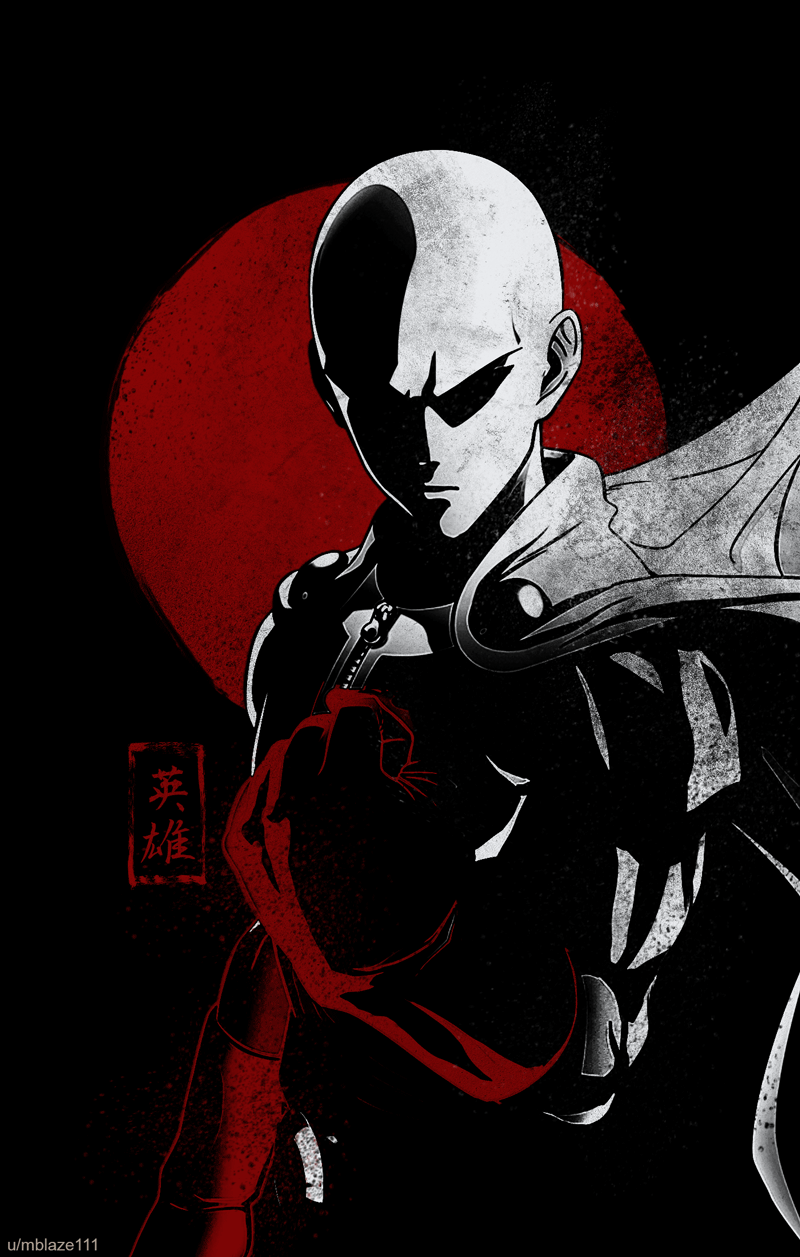 U/mblaze111 英雄 Fictional Character Superhero Illustration - Saitama Phone - HD Wallpaper 