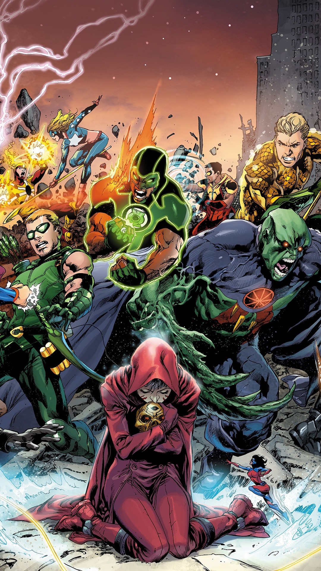 Iphone Wallpaper Superheroes, Dc Comics, Art Picture - Dc Dark Universe Characters - HD Wallpaper 