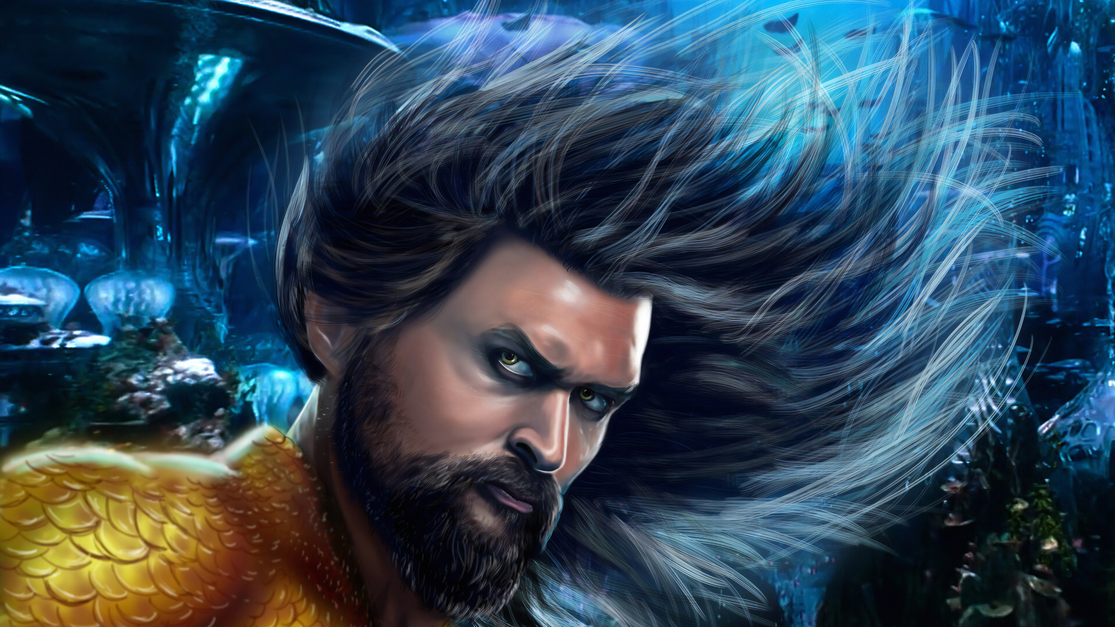 Aquaman Artwork - HD Wallpaper 