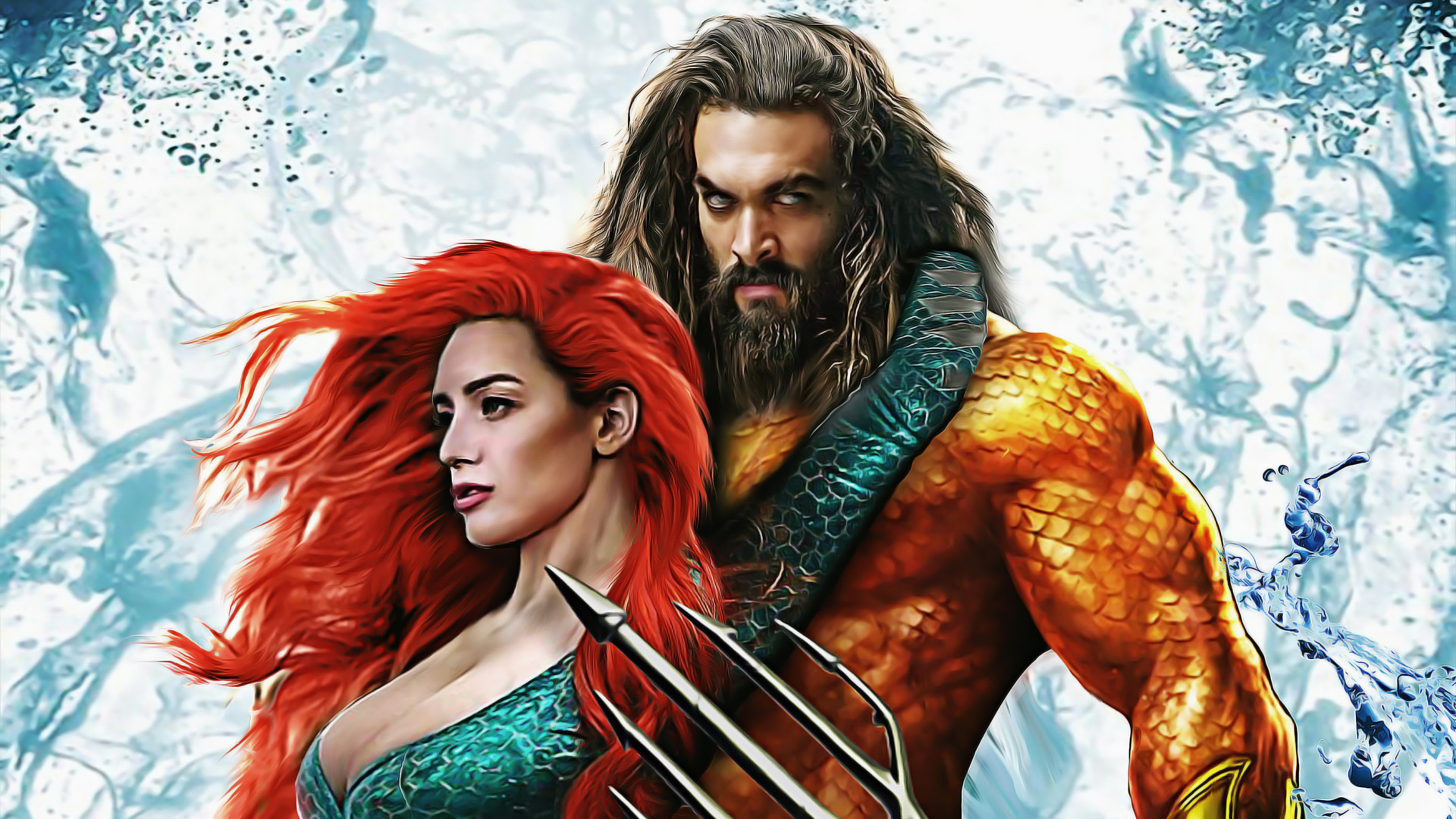 Aquaman And Mera - HD Wallpaper 