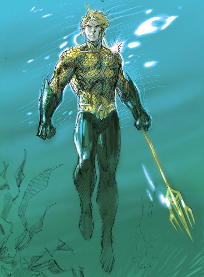 New 52 Aquaman Wallpaper - Aquaman New 52 Art - HD Wallpaper 