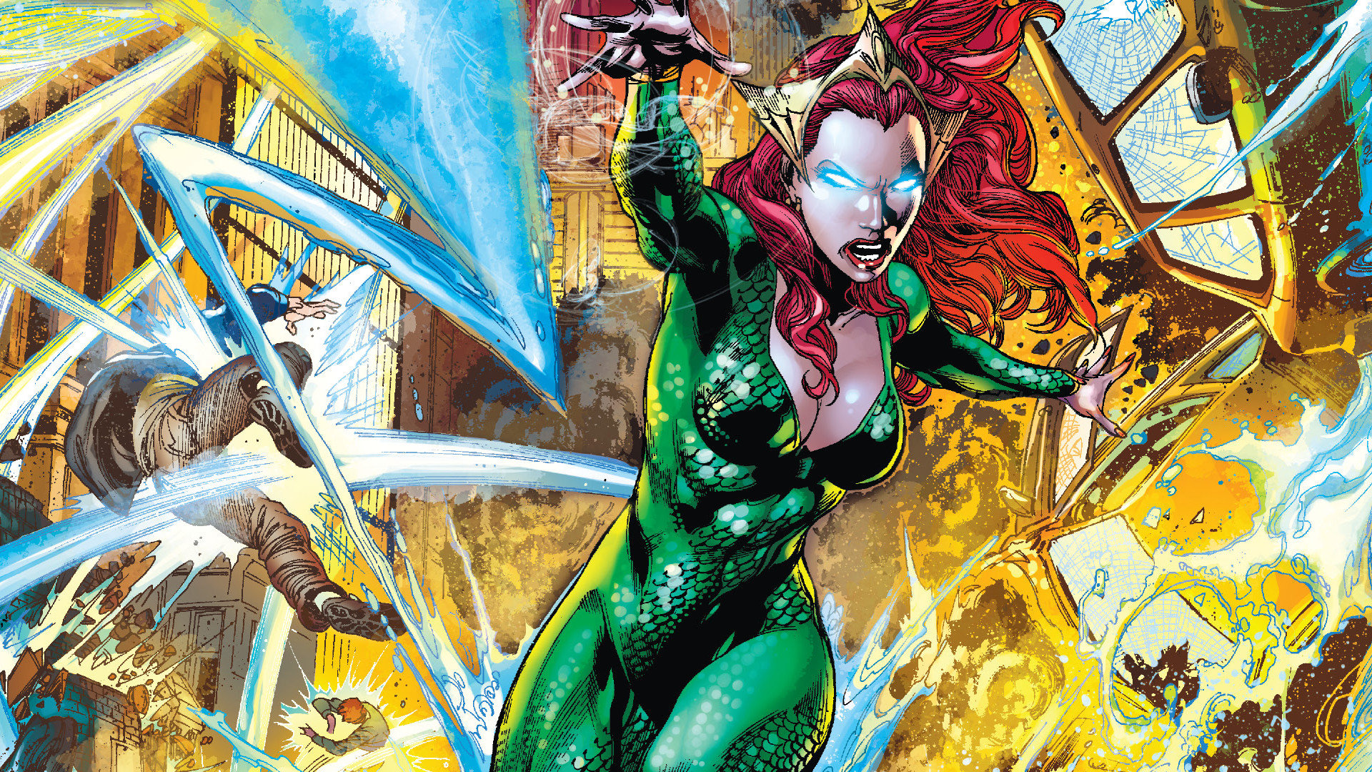 High Resolution Aquaman Hd 1080p Wallpaper Id Dc Comics Aquaman New 52 19x1080 Wallpaper Teahub Io