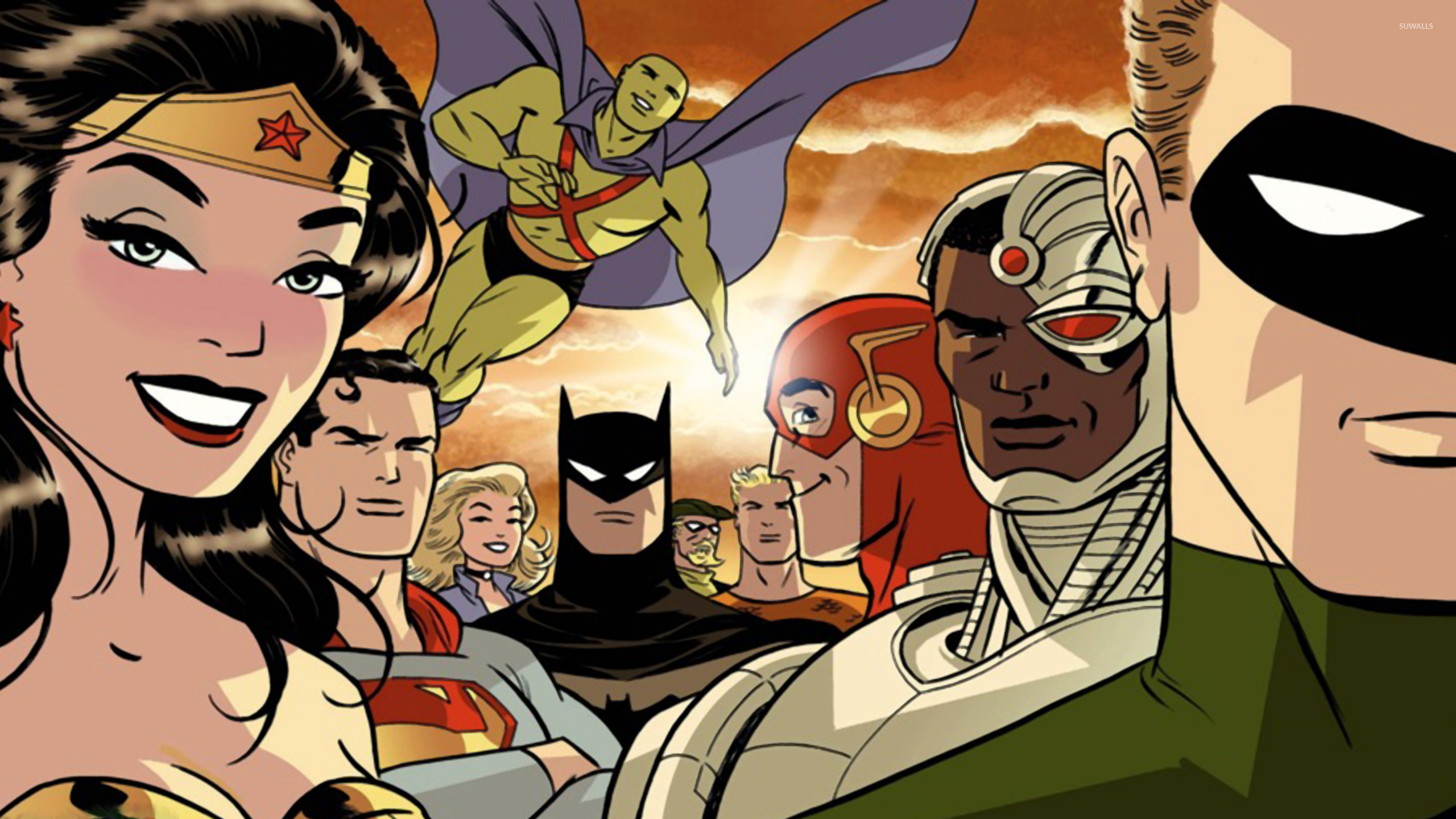 Justice League Comic Wallpaper Hd - HD Wallpaper 