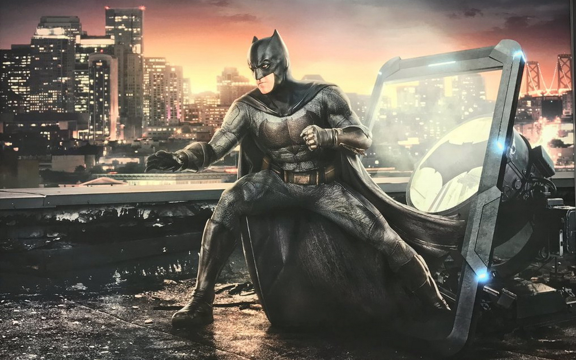 Batman, 2017 Movie, Art, Superhero, Justice League - At&t Justice League Batman - HD Wallpaper 