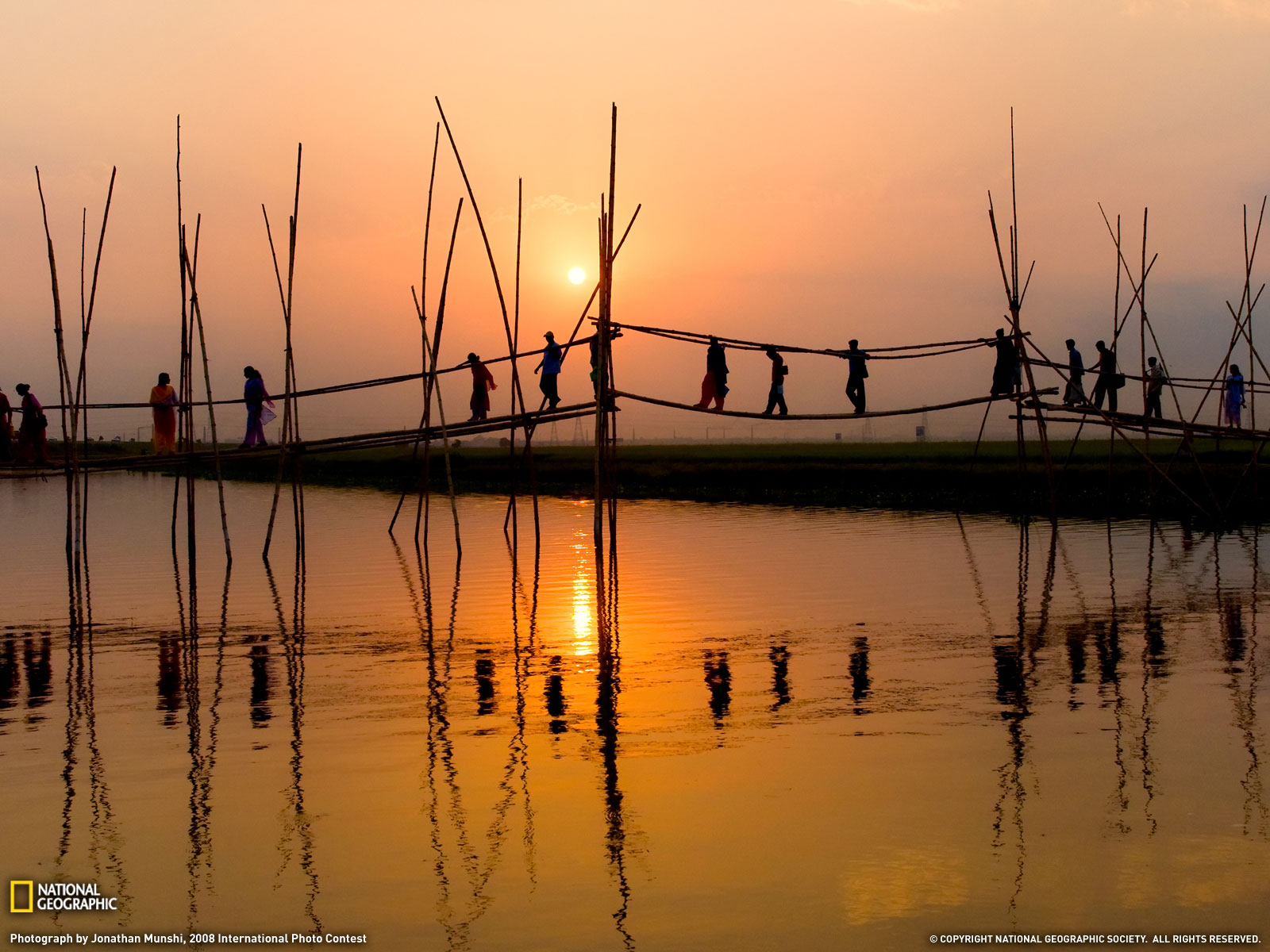 Pont Piétonnier, Bangladesh - HD Wallpaper 