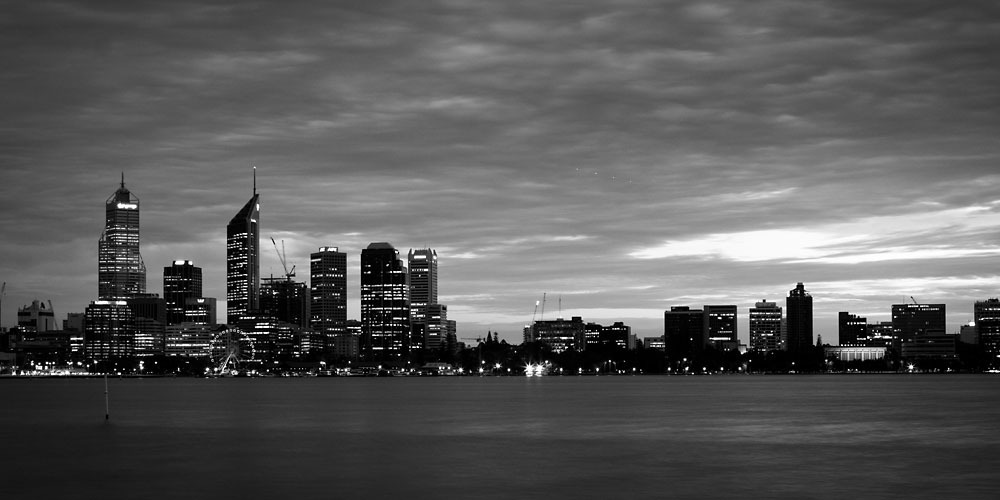 My Art - Black And White City Skyline Hd - HD Wallpaper 