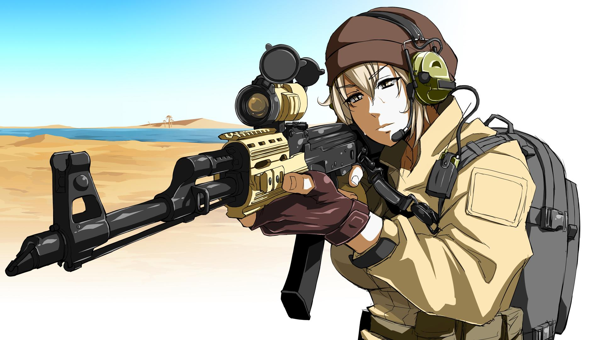 Anime Gun Wallpaper Hd - HD Wallpaper 