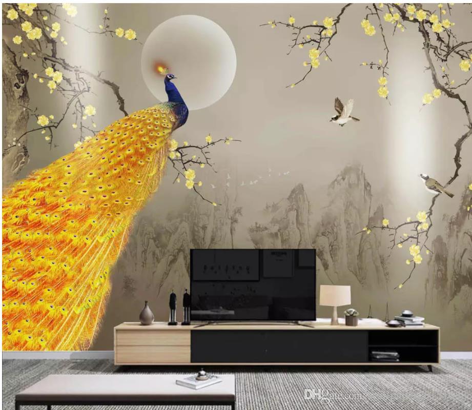 Modern Wallpaper For Living Room - HD Wallpaper 