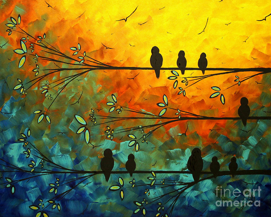 Birds Of A Feather By Megan Duncanson - HD Wallpaper 