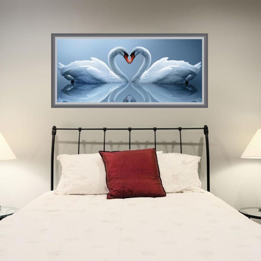 Swans Facing Each Other - HD Wallpaper 