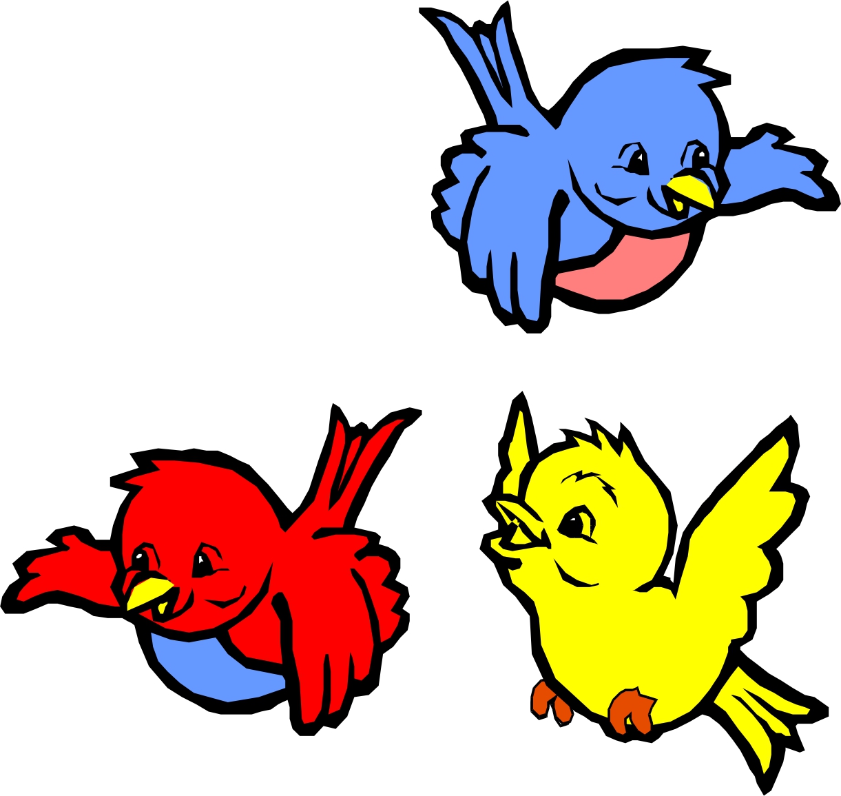 Animated Birds Clipart - Cute Birds Coloring Pages - HD Wallpaper 