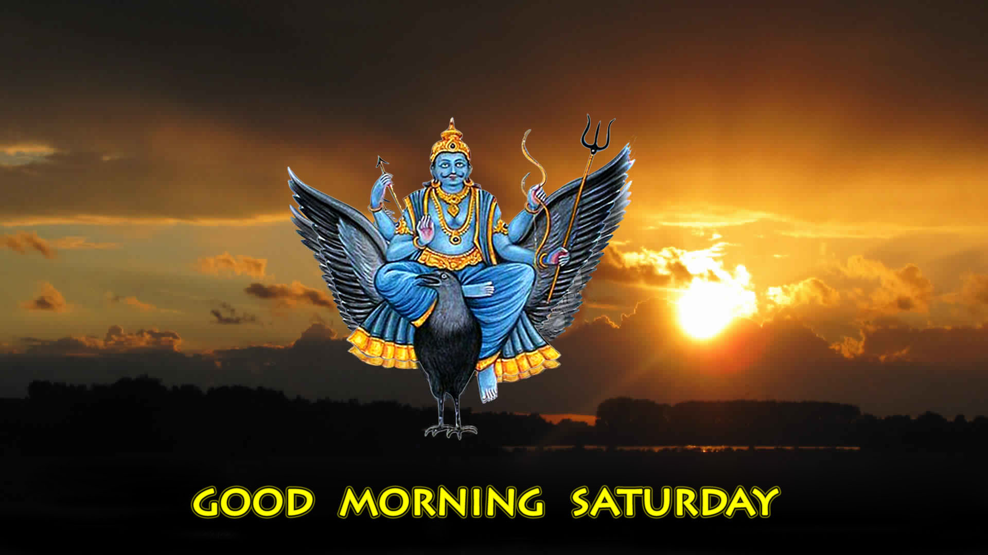 Good Morning Saturday Shani Dev - Good Morning Shani Dev - HD Wallpaper 
