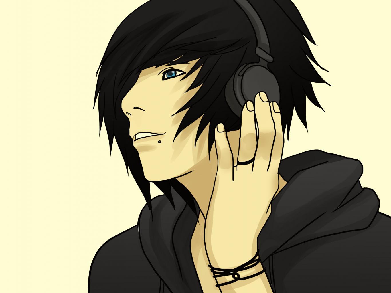 Emo Listening To Music - HD Wallpaper 