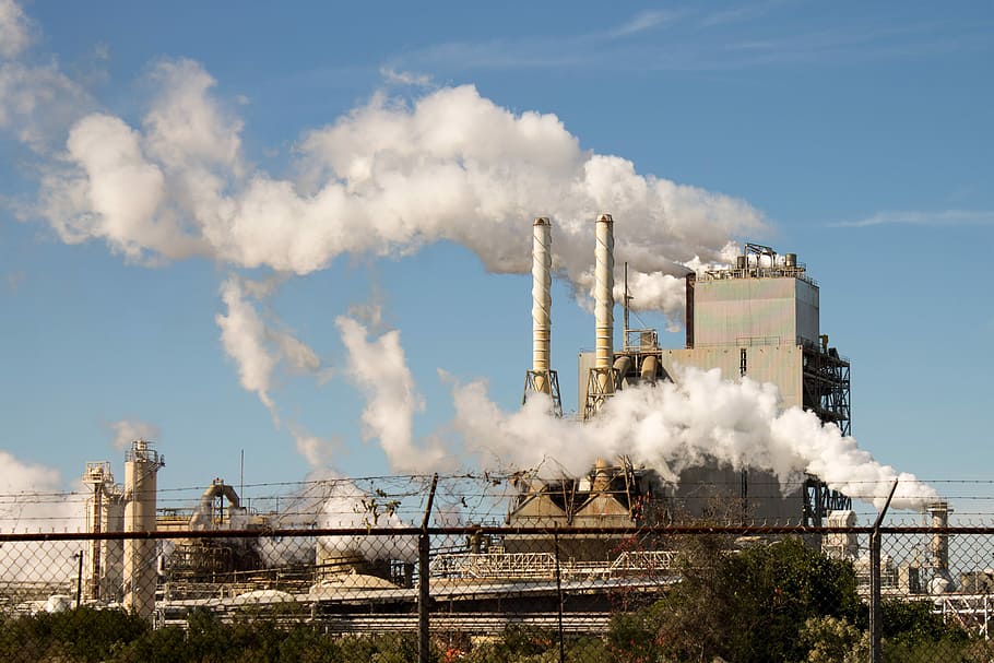 The Rock-tenn Factory In Panama City, Florida, Chimneys, - HD Wallpaper 