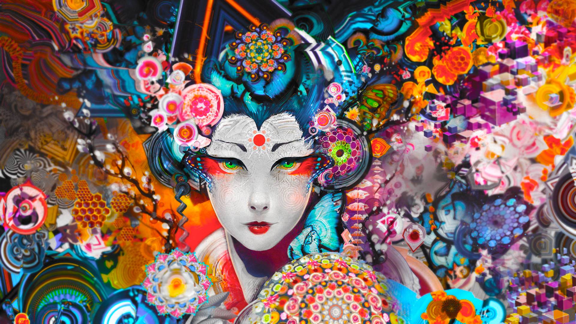 Pin By Yvette Arellano On Wallpaper Pinterest Swag - Android Jones Geisha - HD Wallpaper 