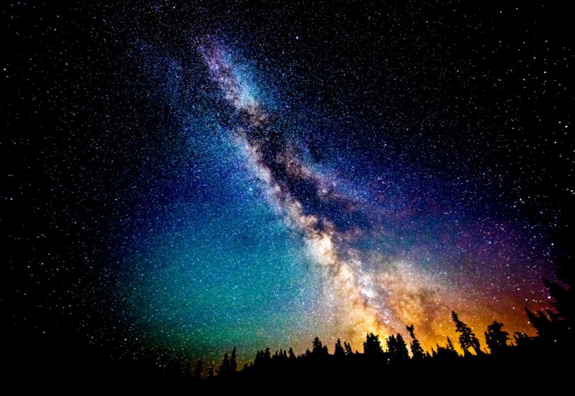 Space Wallpapers Milky Way Over A The Space Scene - Milky Way - HD Wallpaper 
