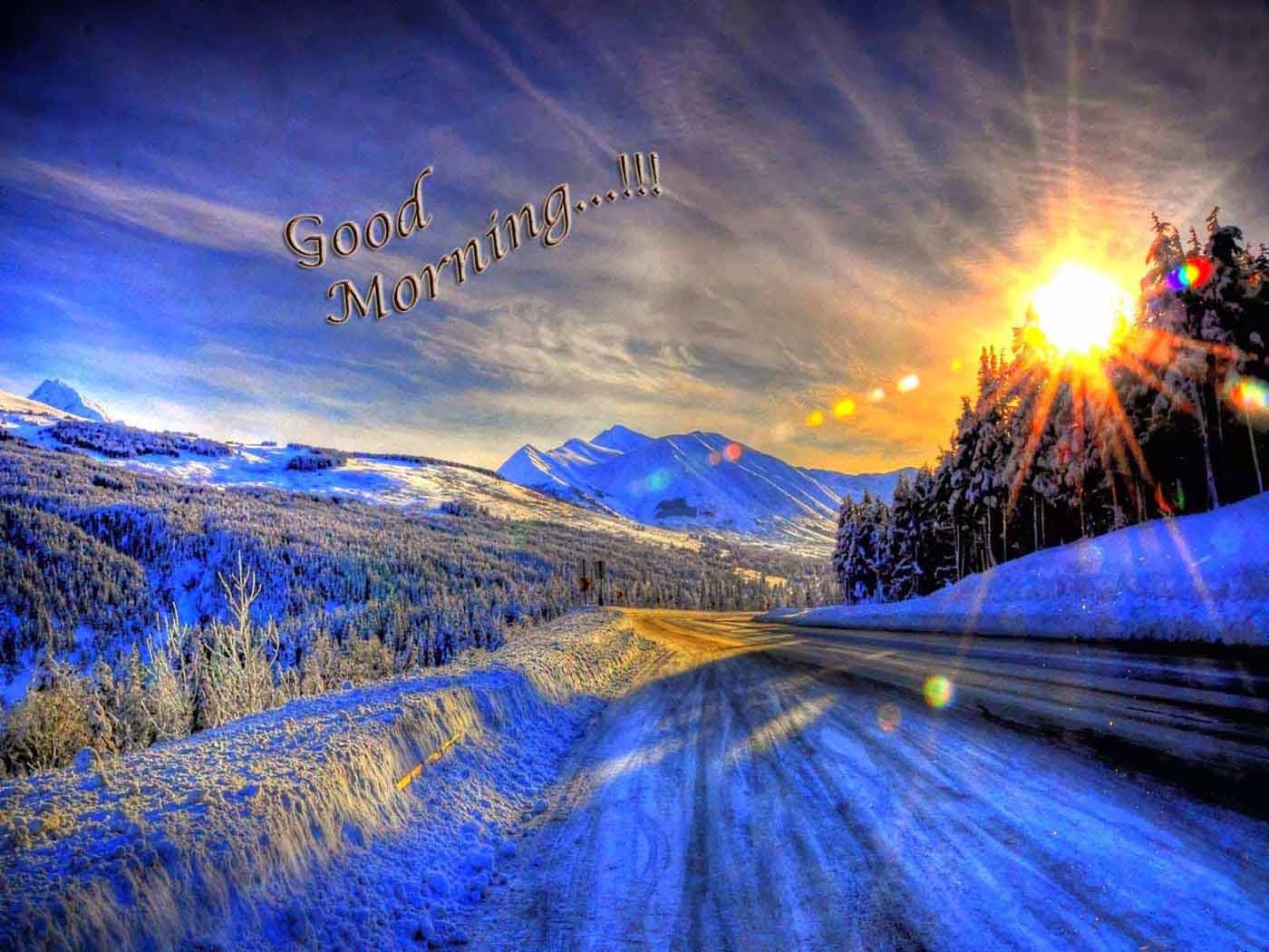 Good Morning Natural Bestgraphs High Definition Wallpapers - Alaska Winter - HD Wallpaper 