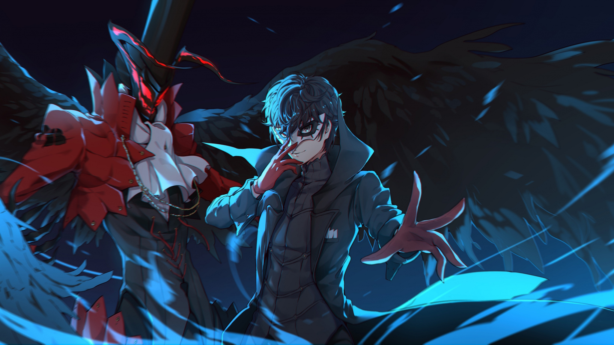 Akira Kurusu, Anime, Persona 5, Art, Wallpaper - 1080 X 2160 Wallpaper Anime - HD Wallpaper 