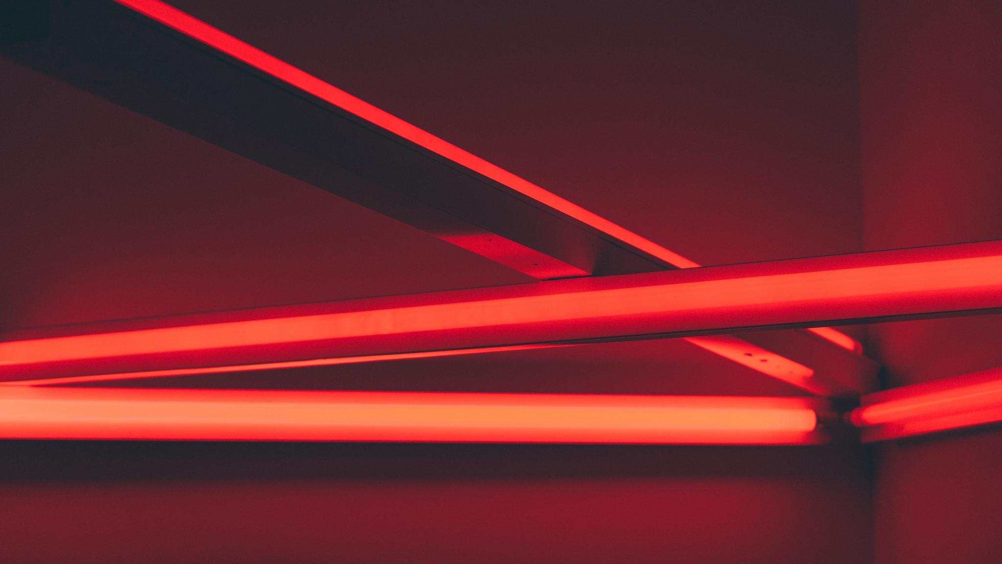 Download Wallpaper Line, Light, Lighting, Red - Red Wallpaper 4k Ultrawide - HD Wallpaper 