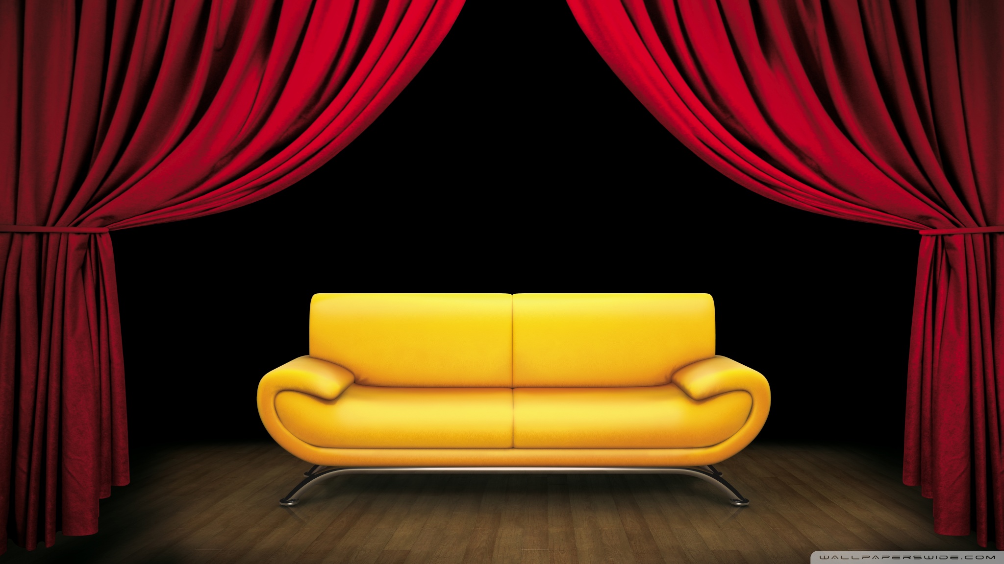 Theater Curtains - HD Wallpaper 