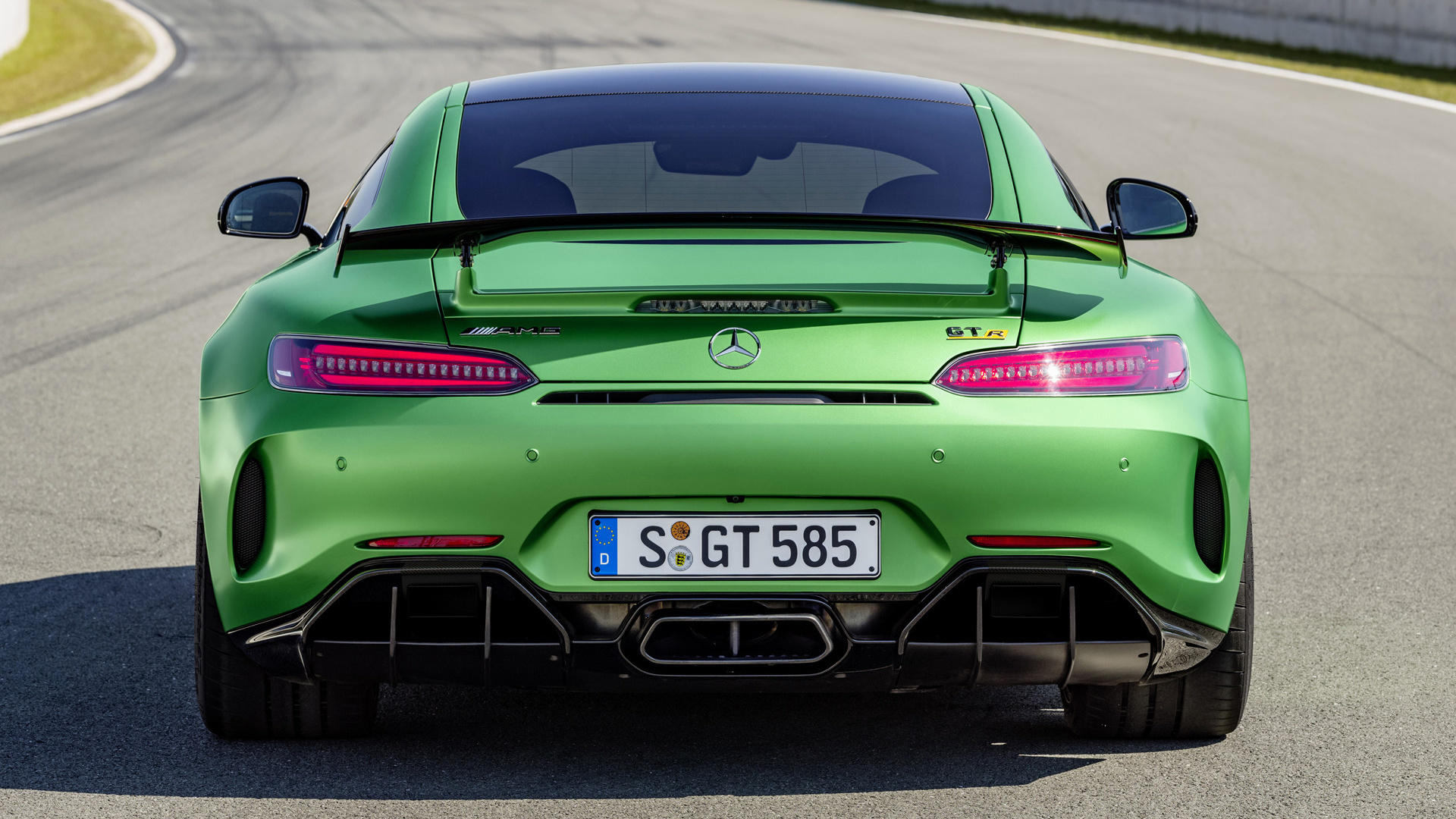 Mercedes Amg Gt R Rear - HD Wallpaper 