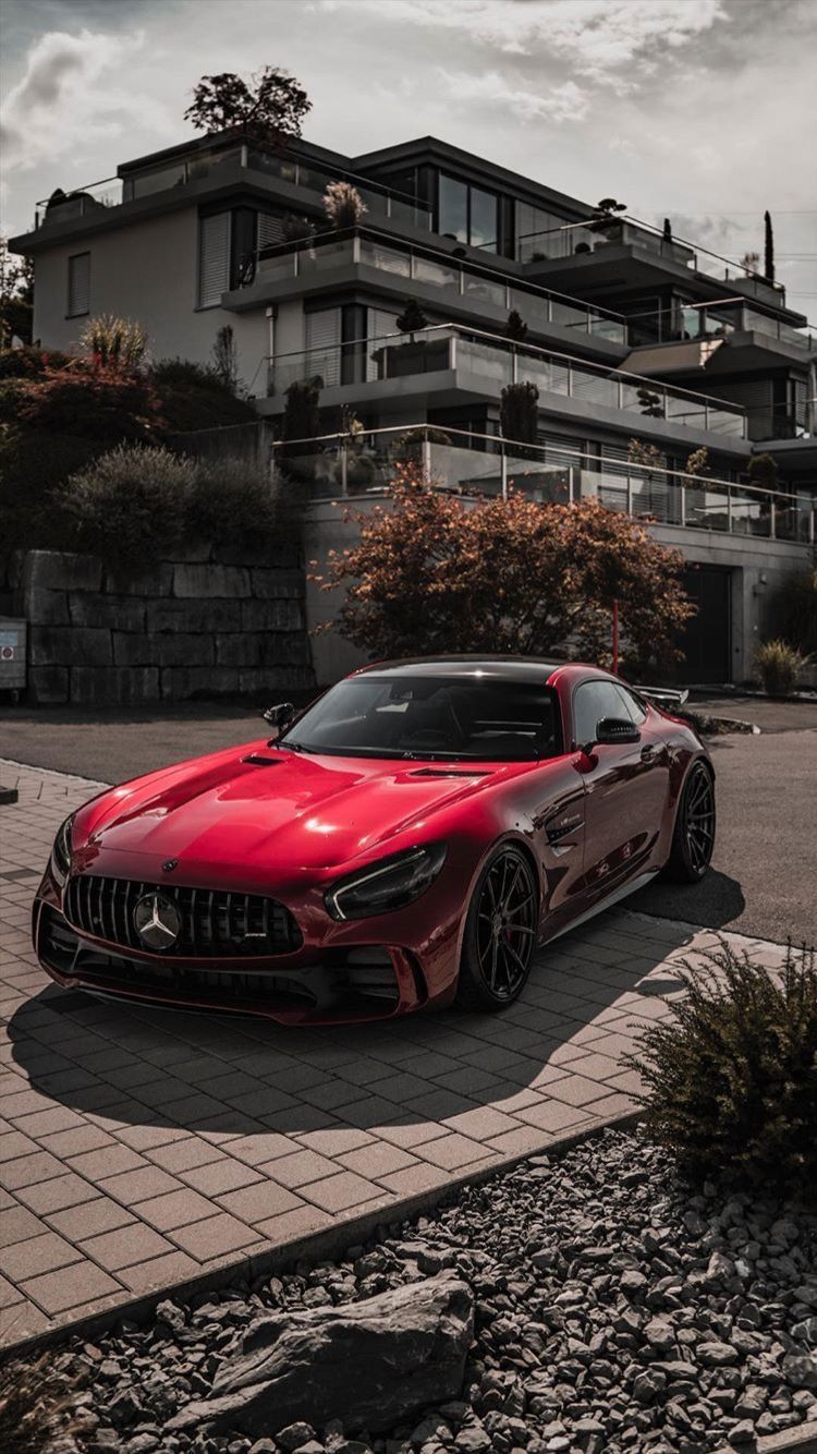Mercedes Benz Amg Gtr Red 750x1334 Wallpaper Teahub Io