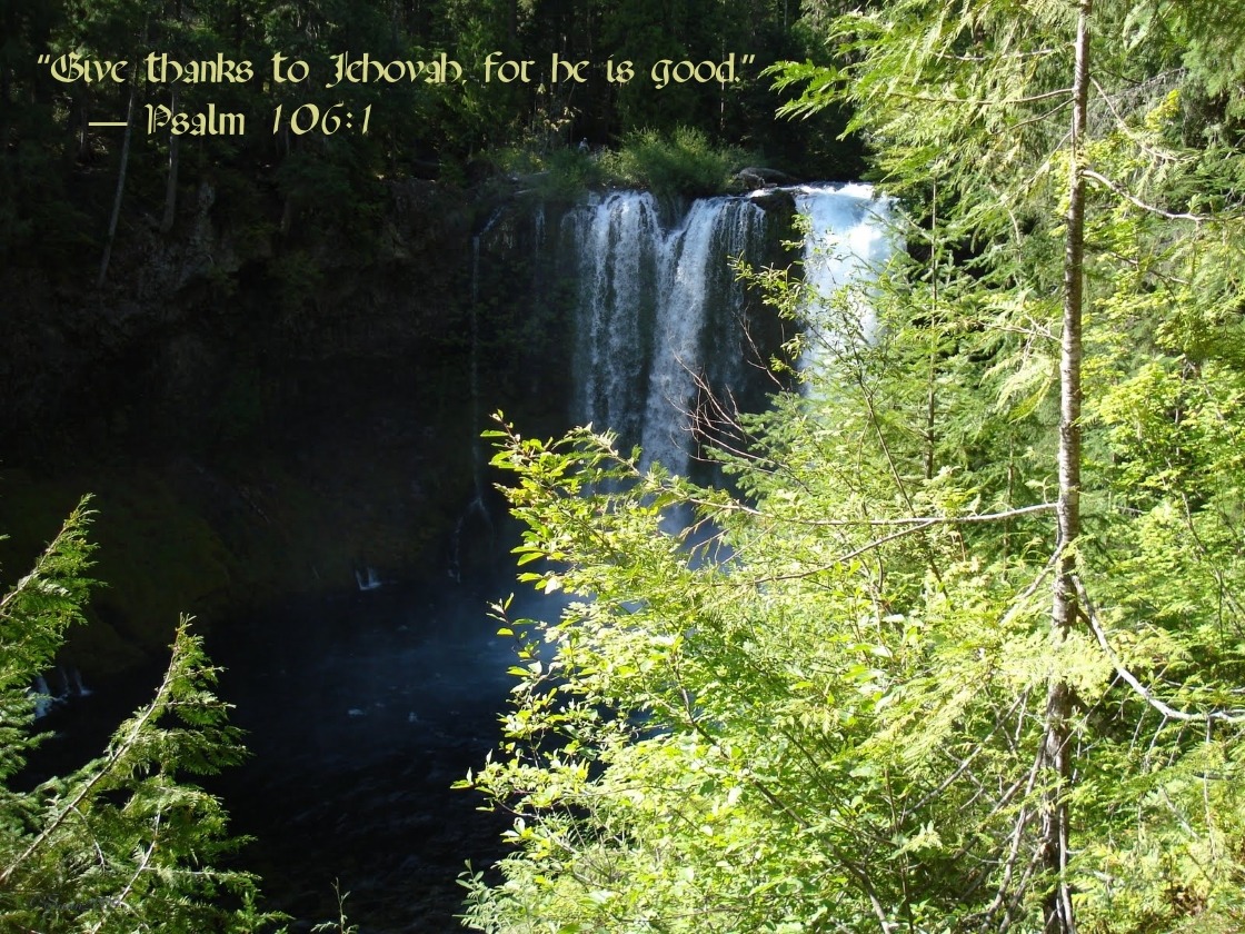 2015 Wallpaper W/ Yeartext For Jehovah’s Witnesses - Waterfall - HD Wallpaper 