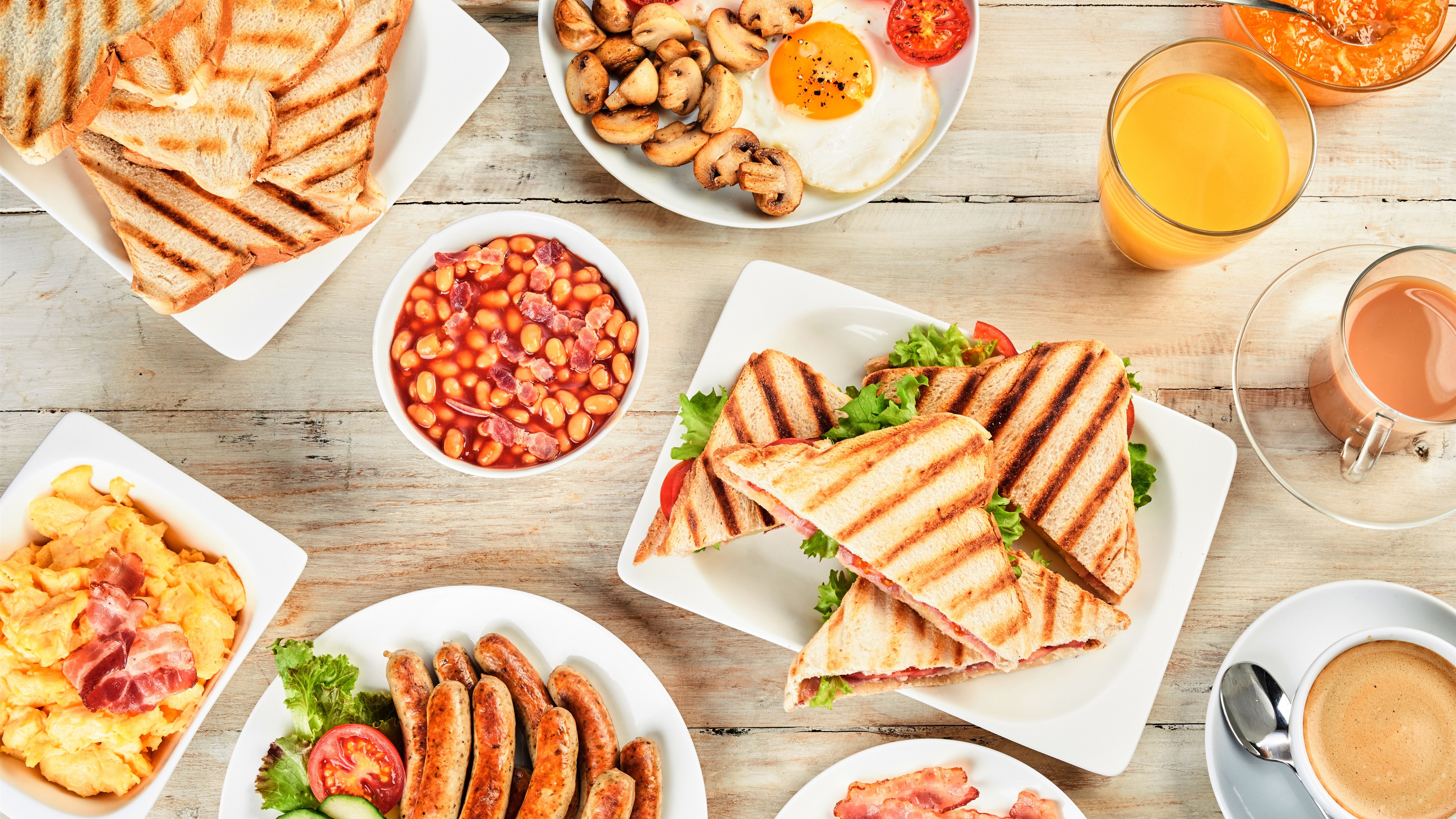 Wallpaper Breakfast, Sausage, Sandwich, Bacon, Food - Snacks - HD Wallpaper 