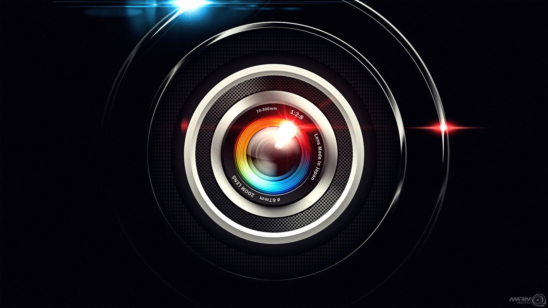 Photo Wallpaper Colors, Design, Camera, Abstraction, - Hd Image Of Camera Lens - HD Wallpaper 