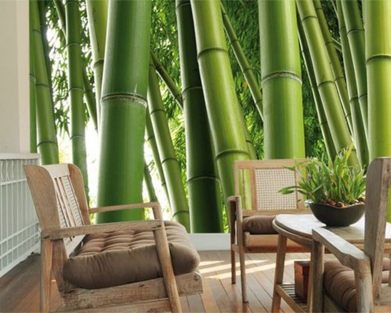 Bamboo Wallpaper Home Interior - HD Wallpaper 