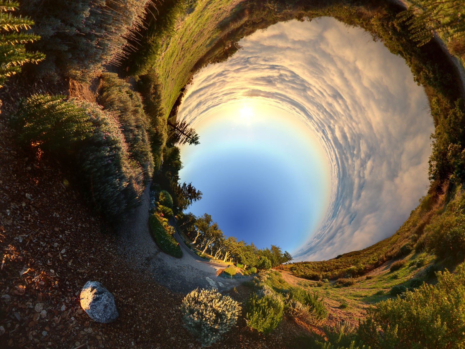 Panorama While Rolling Down A Hill - HD Wallpaper 
