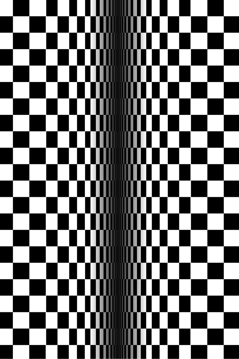 Wallpaper Optical Illusion, Illusion, Bw, Lines, Cubes, - Bridget Riley Movement In Squares 1961 - HD Wallpaper 
