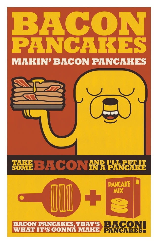 Bacon Pancakes Makin Bacon Pancakes Take Some And Ipll - Adventure Time Bacon Pancakes - HD Wallpaper 