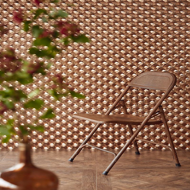 Wallpaper Playful Spheres In Modern Metal Optic - Copper 3d - HD Wallpaper 