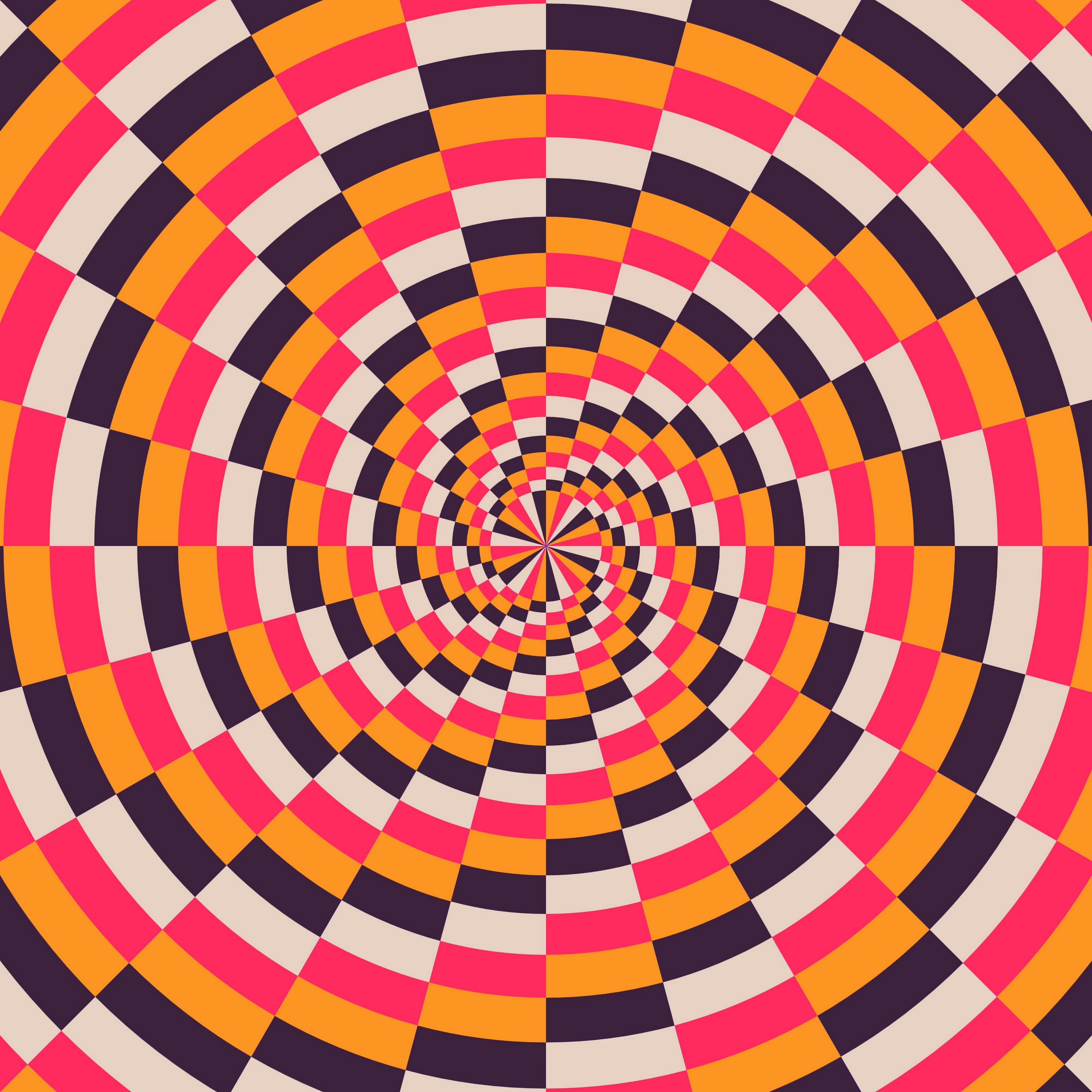 Wallpaper Spiral, Multicolored, Optical Illusion - Swirl Colorful Optical Illusions - HD Wallpaper 