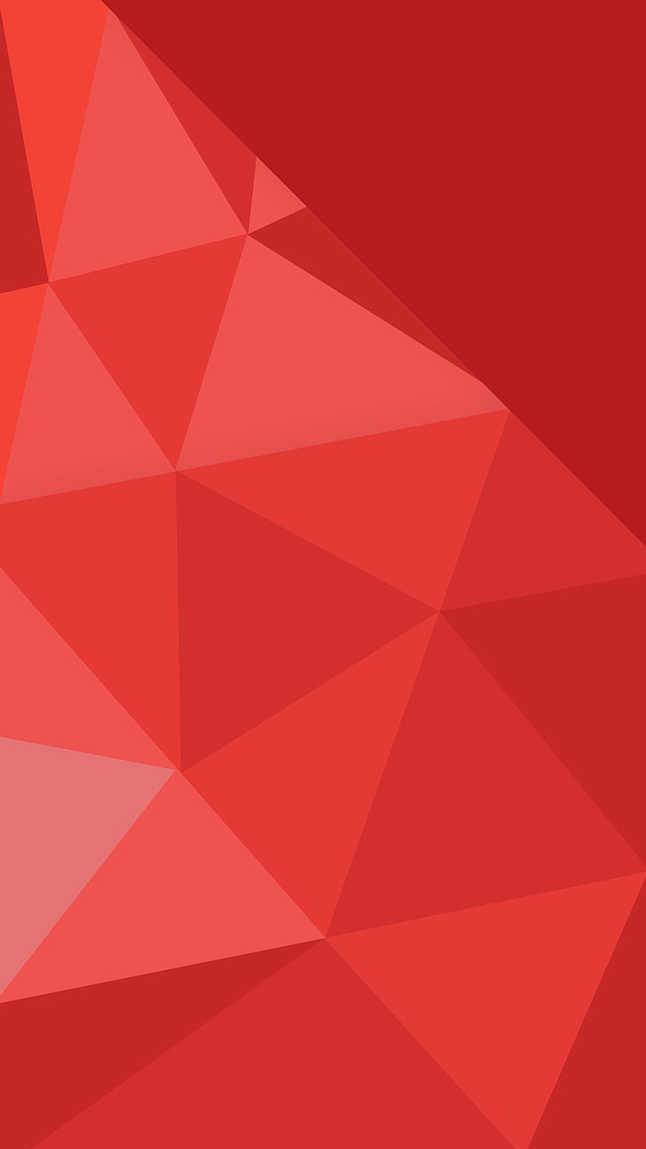 Red Geometrical Wallpaper, Minimalism, Artwork, Triangle - Geometric Shapes Wallpaper Red - HD Wallpaper 