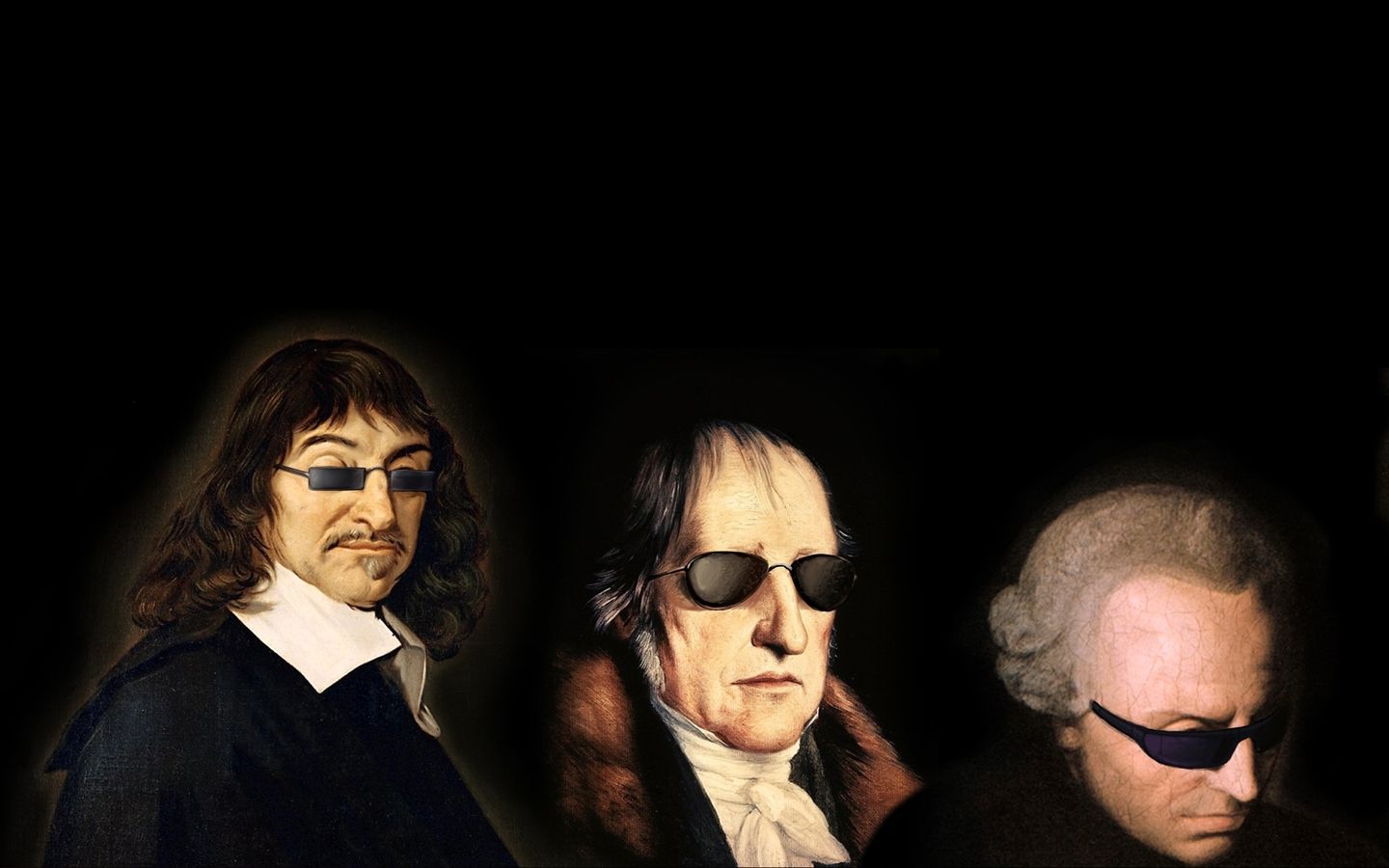 Philosophy Wallpaper - Descartes Sunglasses - HD Wallpaper 