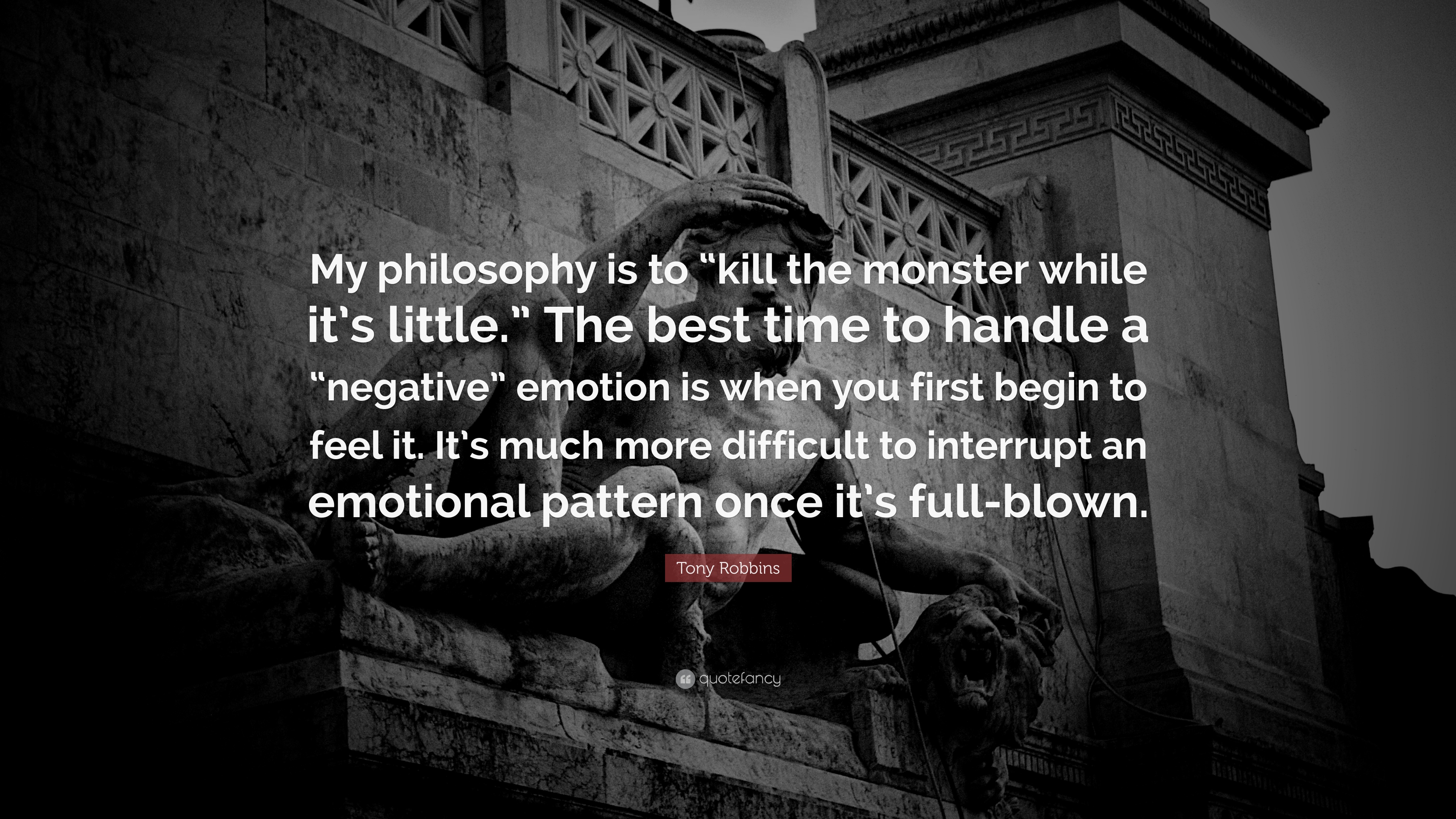 “my Philosophy Is To “kill The Monster While It’s Little - Alan Watts Art Quotes - HD Wallpaper 
