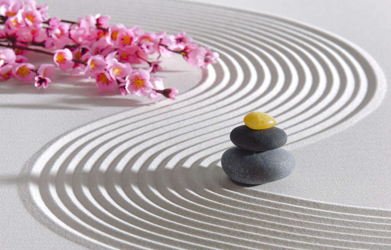 Photo Wallpaper Energy, Stone, Japan, Garden, Japan, - Meditation Japanese Zen Garden Zen - HD Wallpaper 