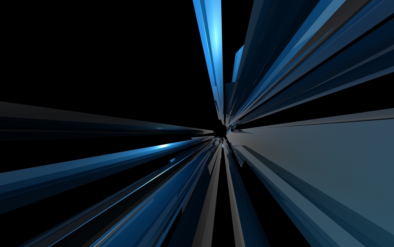 Abstract Blue Lines - HD Wallpaper 