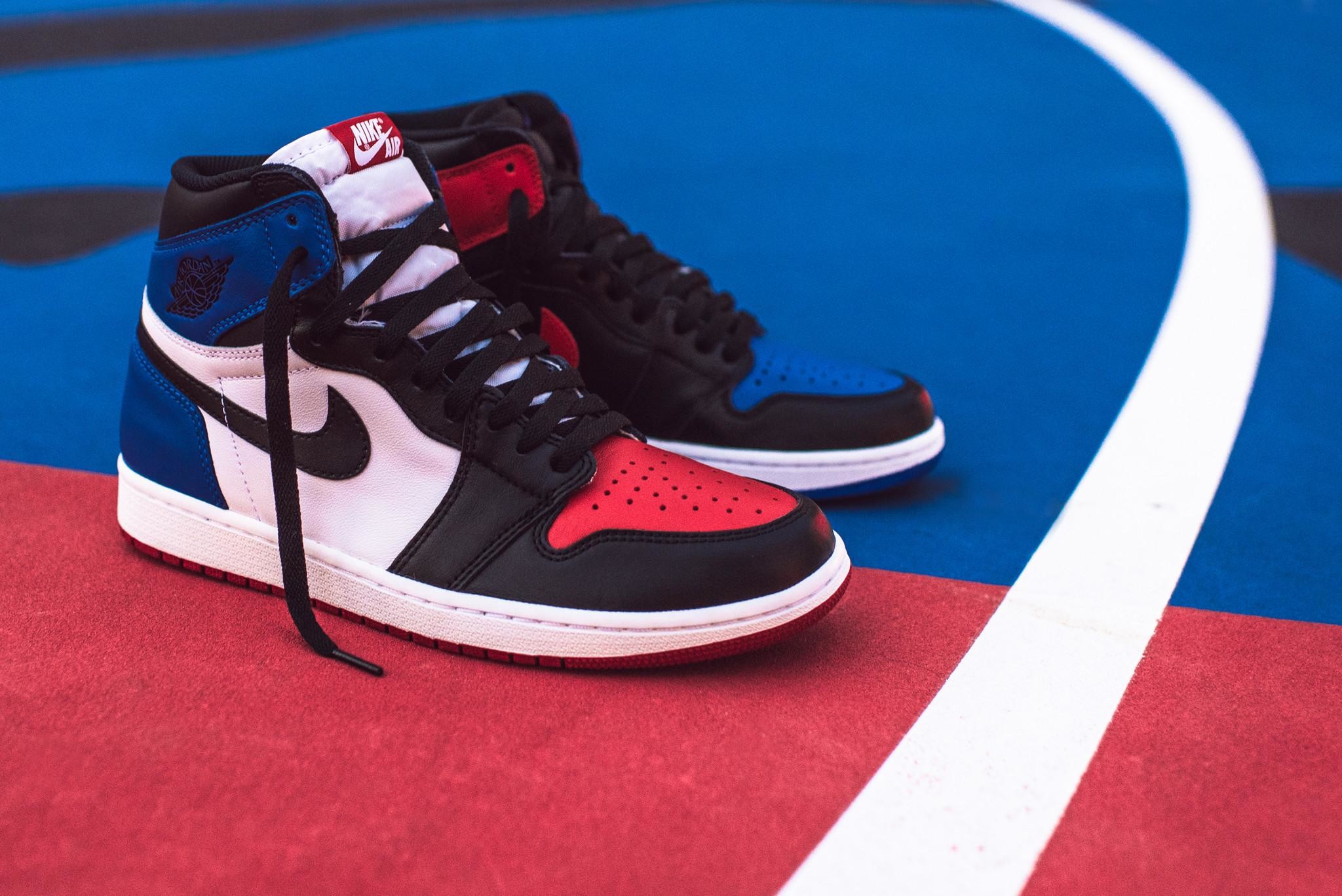 jordan retro 1 blue and red