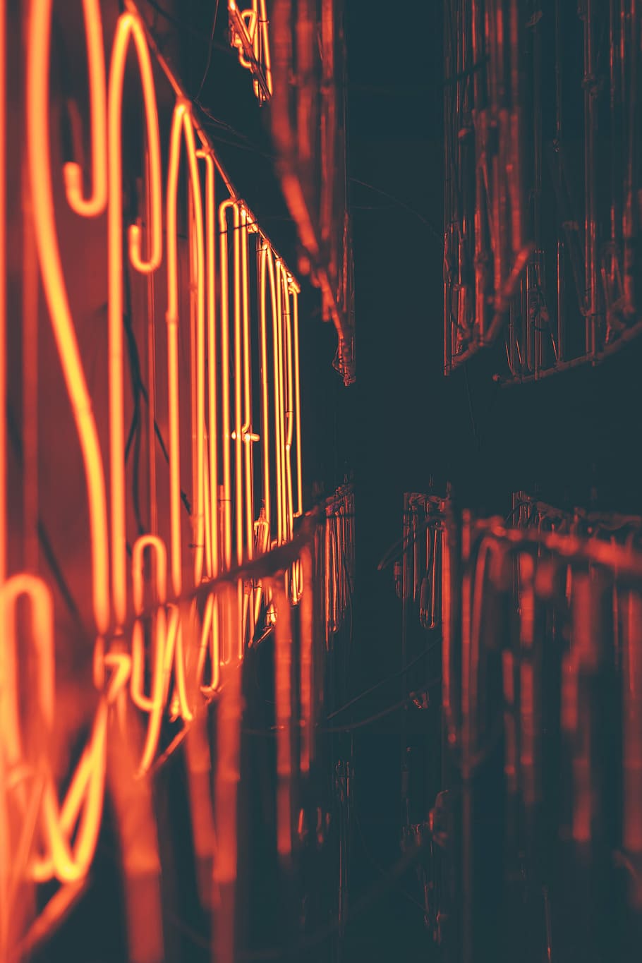 Closeup Photo Of Neon Signage, Dark, Light, Night, - Neon Light Cover - HD Wallpaper 