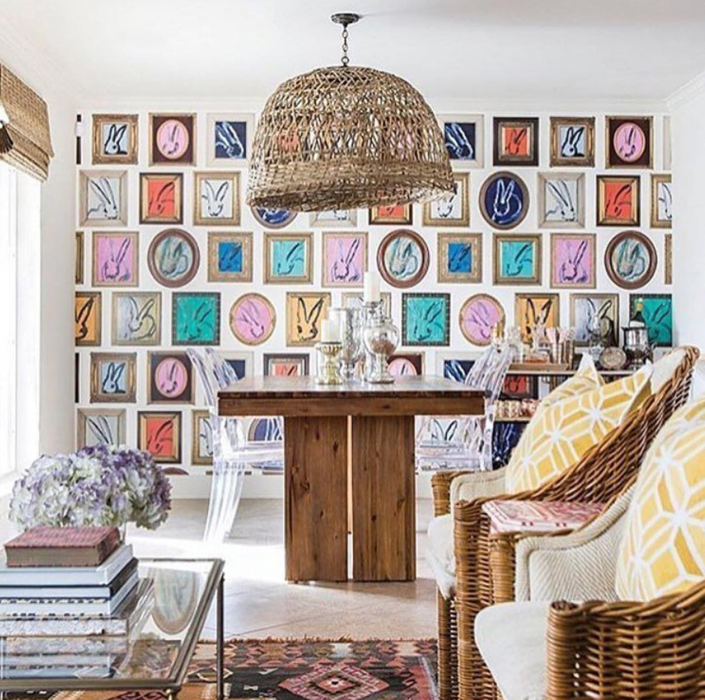 Hunt Slonem Bunny Wall - HD Wallpaper 