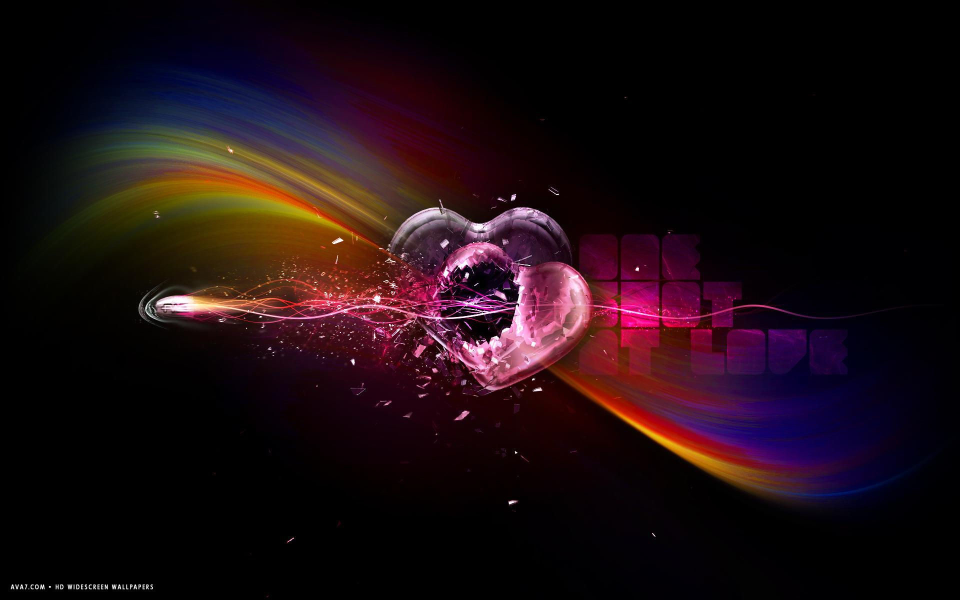 1920x1200, 
 Data Id 320824 
 Data Src /walls/full/1/a/8/320824 - Broken Heart With Rainbow Background - HD Wallpaper 