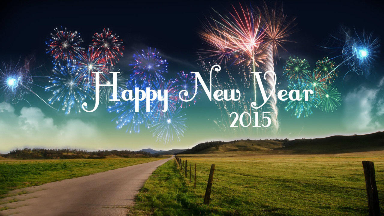 Happy New Year Sceneries - HD Wallpaper 