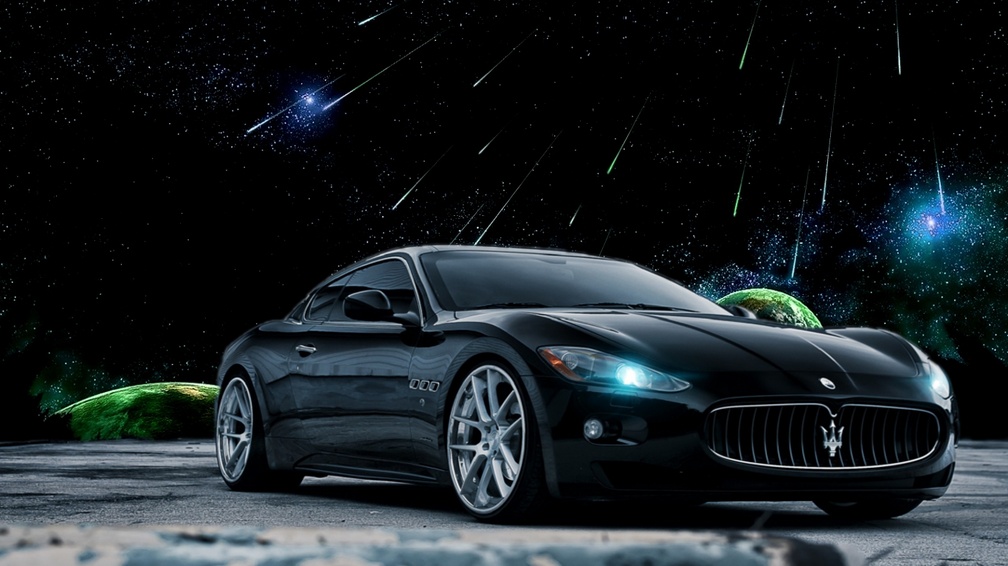 Maserati Alfieri Black - HD Wallpaper 